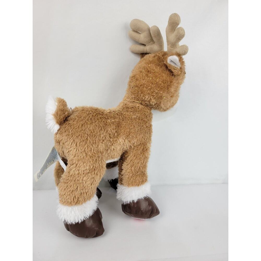 BABW Build A Bear Rudolph The Red Nosed Reindeer - Vixen Brown Sparkly Reindeer - Picture 5 of 6